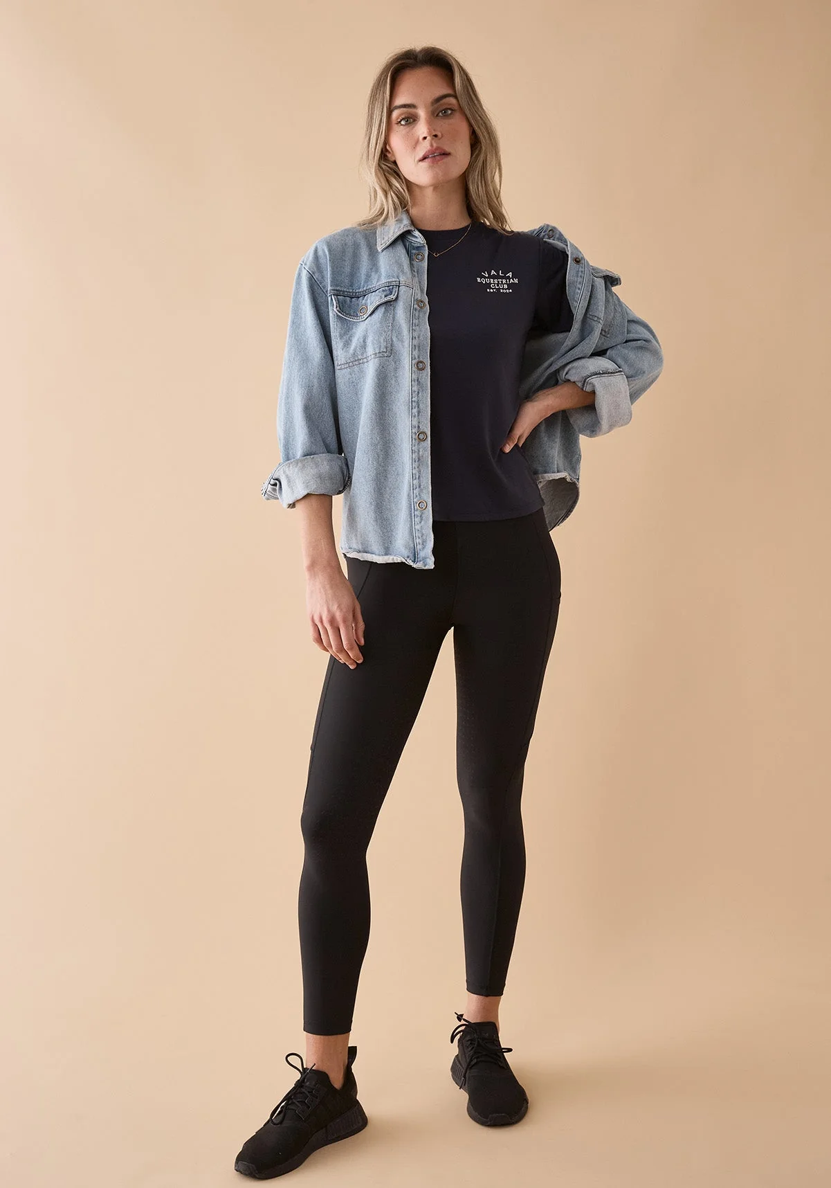 Active Everyday Riding Leggings - Navy - Image 5