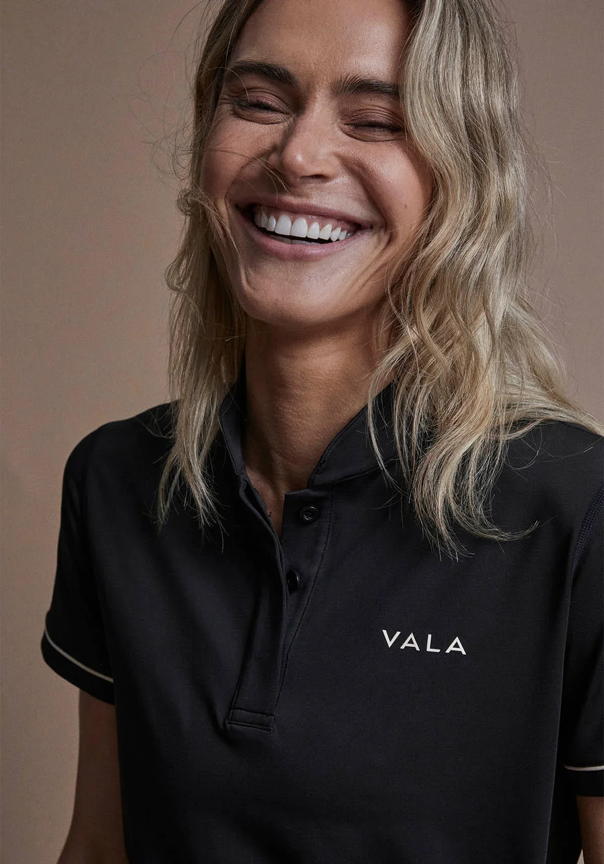 Connected Short Sleeve Polo - Black - Image 3