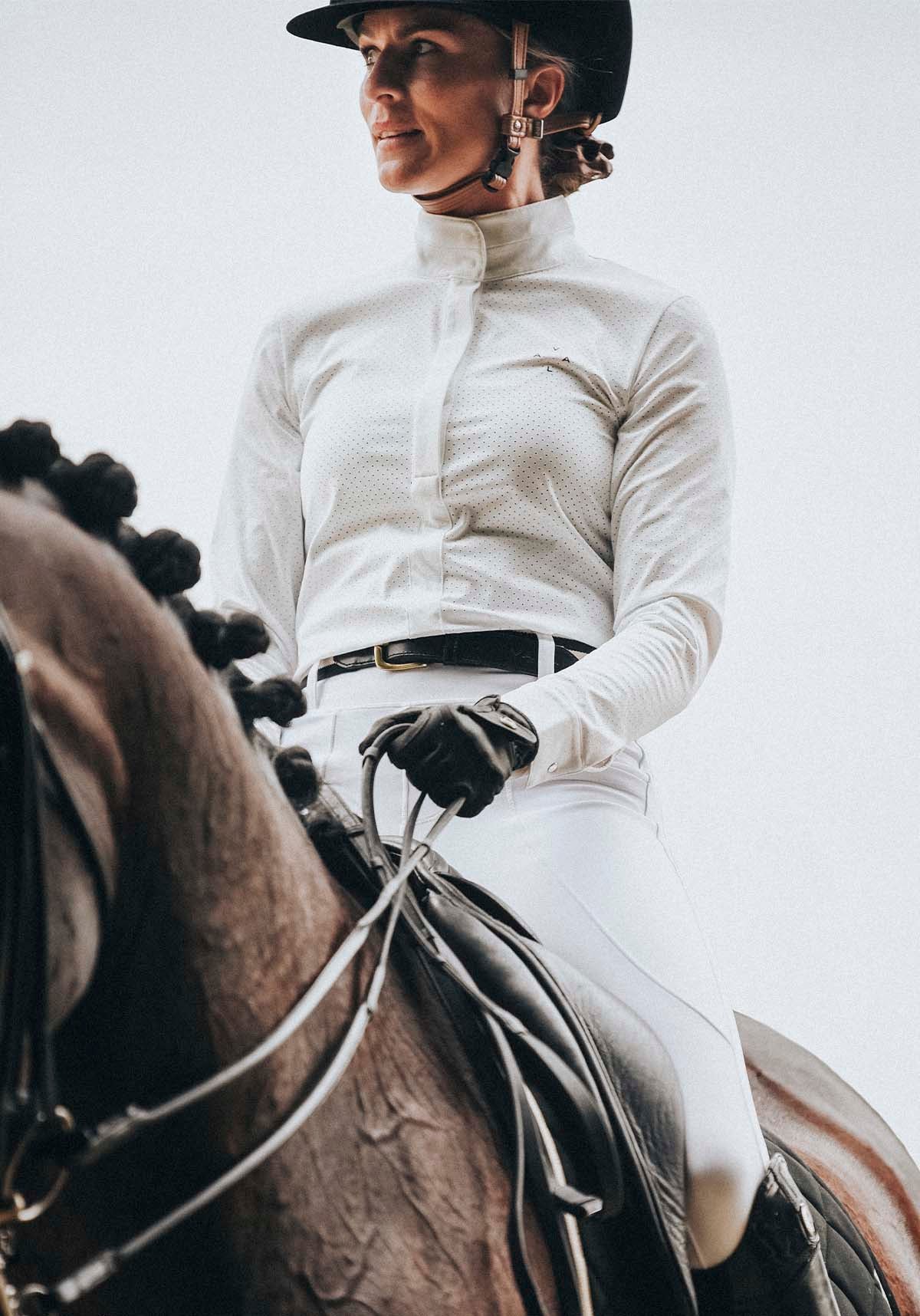 Mesh Show Shirt L/S - White - Image 3