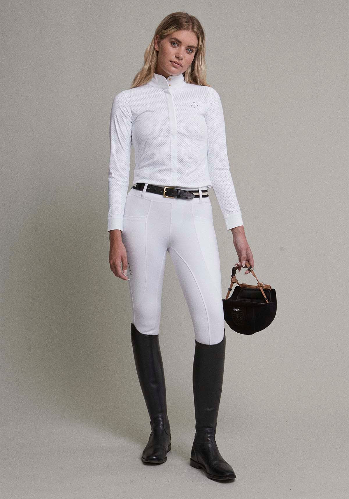 Mesh Show Shirt L/S - White - Image 8