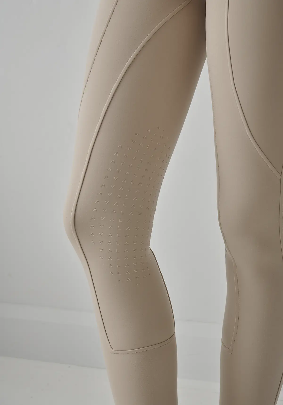 Sculpt And Smooth Riding Breeches - Knee Grip - Beige - Image 3