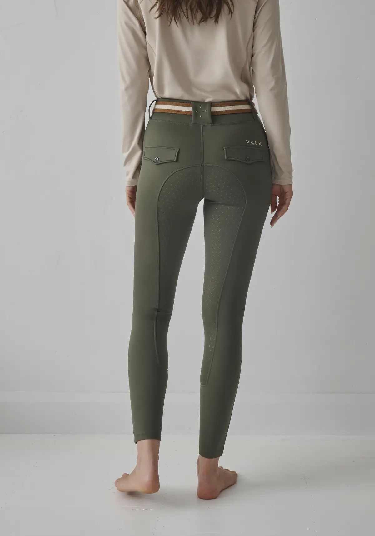 Sculpt And Smooth Riding Breeches - Olive - Image 10
