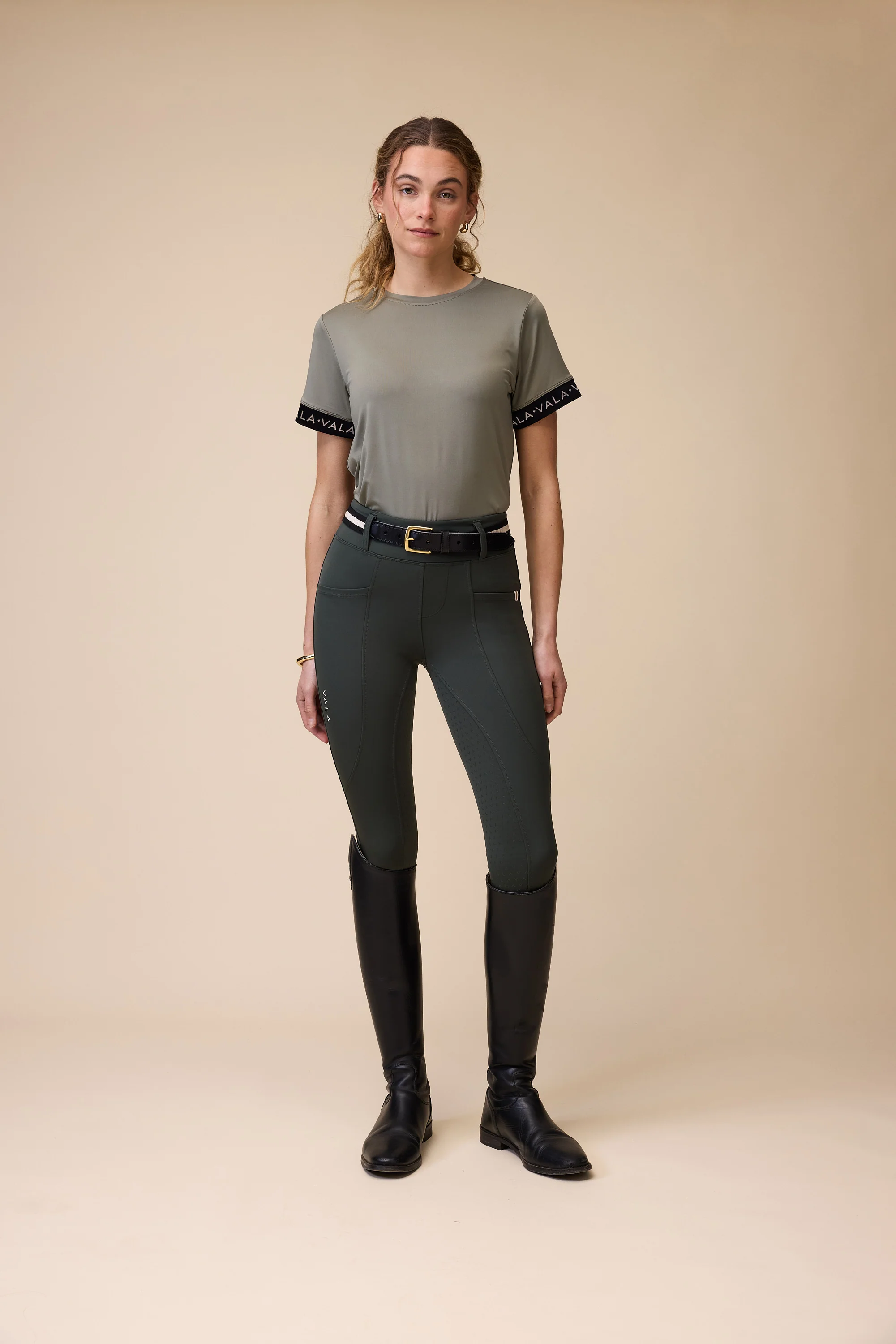 Sculpt And Smooth Riding Breeches - Olive - Image 6