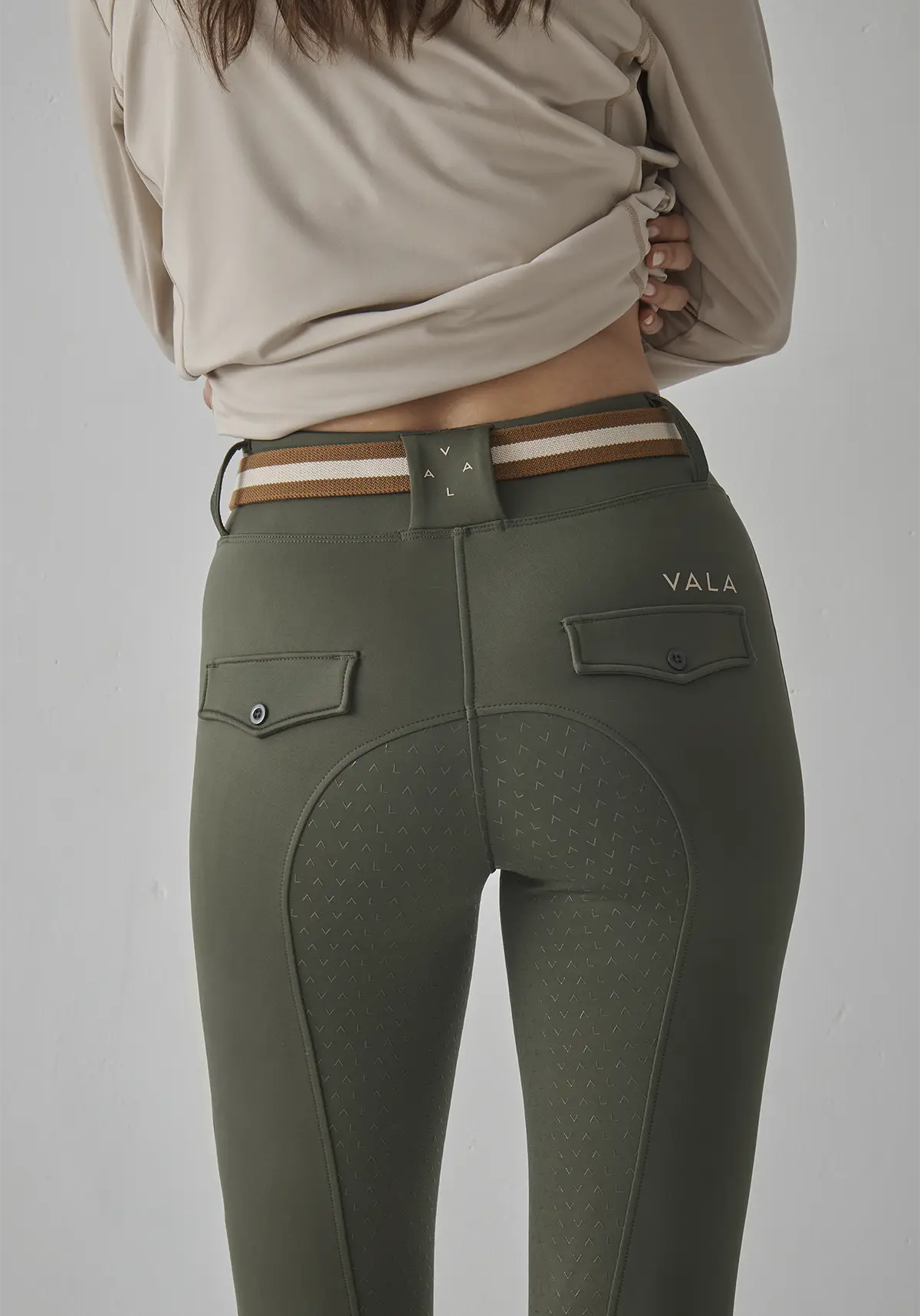 Sculpt And Smooth Riding Breeches - Olive - Image 7
